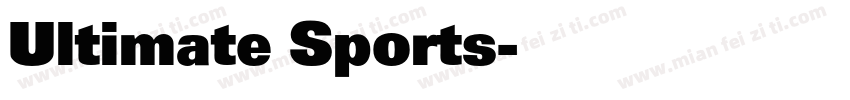 Ultimate Sports字体转换